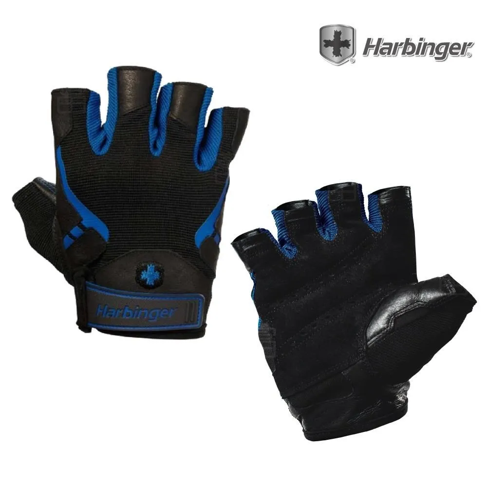 【HARBINGER】Pro Men Gloves 重訓/健身用專業護腕手套 162 黑/藍 歷史價格詳細信息