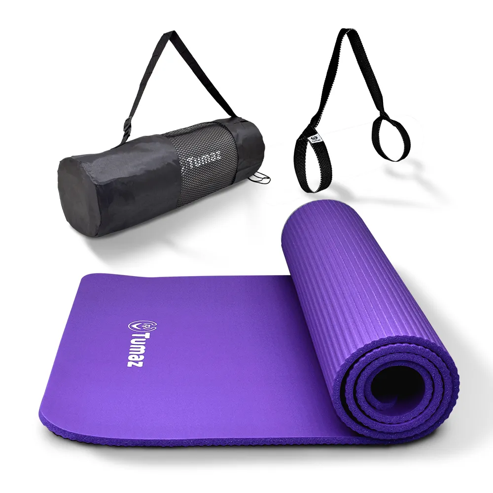 瑜伽墊瑜伽墊10MM初學者加寬加厚防滑健身墊跳舞墊男女運動墊毯加長實惠，特價~特價促銷 歷史價格詳細信息