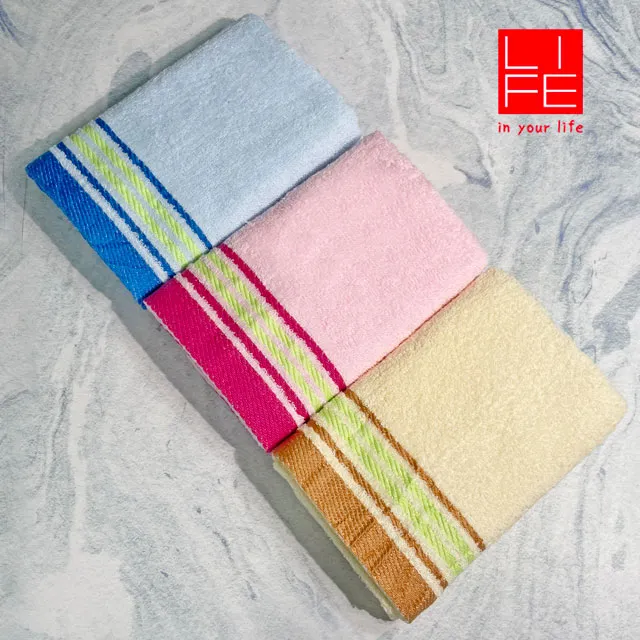 緞條舒棉素面毛巾 粉紅色 3入裝 歷史價格詳細信息