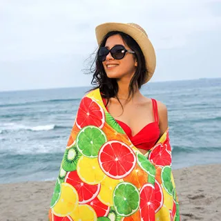 【MORINO摩力諾】超細纖維繽紛靚彩海灘巾/浴巾/萬用巾-蔚藍海洋 歷史價格詳細信息