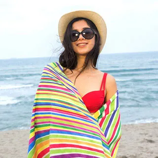 【MORINO摩力諾】超細纖維繽紛靚彩海灘巾/浴巾/萬用巾-蔚藍海洋 歷史價格詳細信息