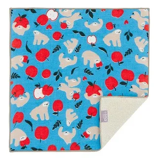 日本Prairiedog 今治三層紗方巾-水色花紋 歷史價格詳細信息