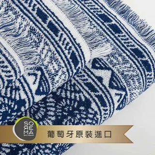 【Sorema 舒蕾馬】地中海花磚風 INDIGO 腳踏墊 50x80cm(★南歐明星品牌 奢華渡假飯店衛浴品味★ 歷史價格詳細信息