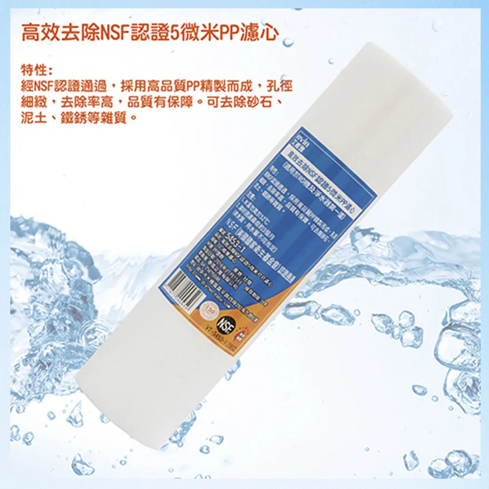 NSF認證5微米PP濾芯(一入6支裝) 歷史價格詳細信息