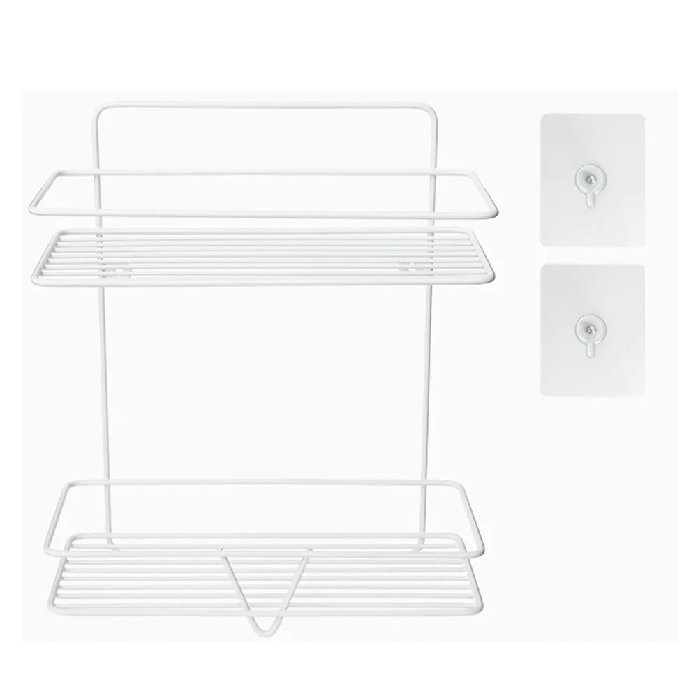 免鑽孔雙層面紙收納架-附掛勾和無痕貼(兩色可挑) 歷史價格詳細信息