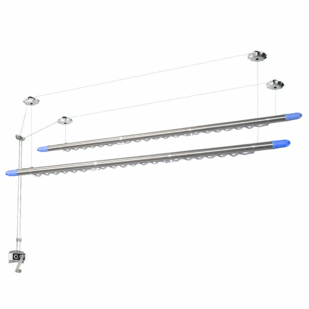 雙桿式升降曬衣架（含桿）CB008-1 雙孔手搖式升降晒衣架 手搖式升降晾衣架特價 贈 防風勾 20 個 歷史價格詳細信息