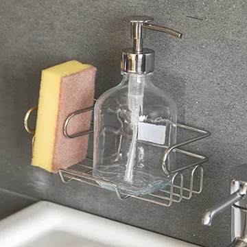 Peachy Life 霧面無痕輕鬆貼-304不鏽鋼扁鐵洗碗精菜瓜布架/水槽架 歷史價格詳細信息