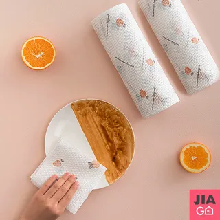 拋棄式抹布 廚房紙巾  無紡布 50抽/入 顏色隨機   3入 歷史價格詳細信息