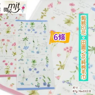 田園之花剪絨款純棉毛巾 (6條裝 小資組)【台灣興隆毛巾製】 價格比較,價格查詢,歷史價格詳細信息