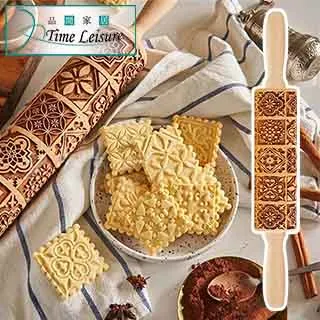 Time Leisure 高級木質壓花造型桿麵棍/餅乾棍/翻糖棍 雪花藤2號 歷史價格詳細信息