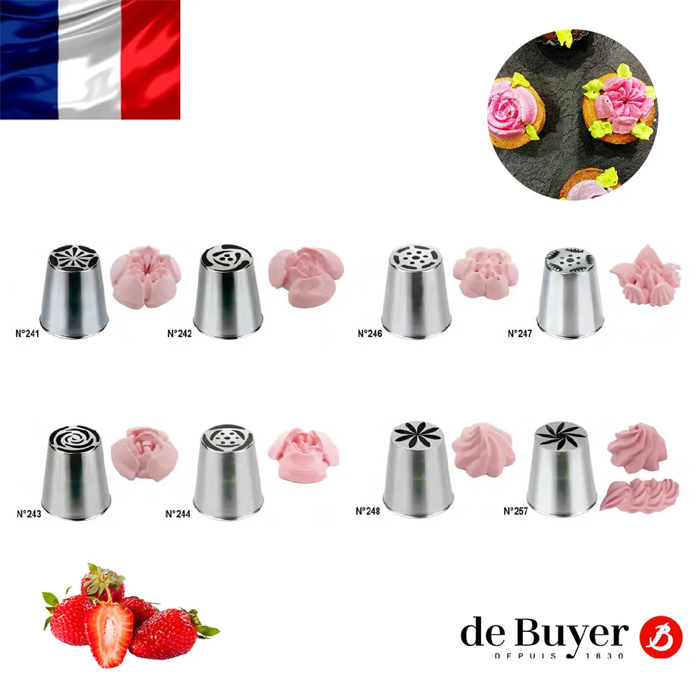 de Buyer法國畢耶 不鏽鋼俄羅斯擠花嘴(8入/組) 歷史價格詳細信息