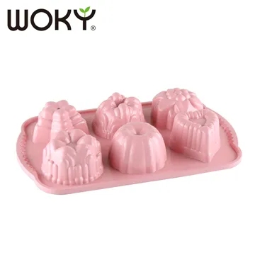 【WOKY沃廚】La Douceur 法式粉彩系列蛋糕模_造型6入型(181) 歷史價格詳細信息