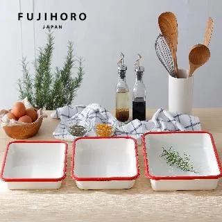 【FUJIHORO 富士琺瑯】琺瑯烤盤三件組-水藍(M+L+LL) 歷史價格詳細信息