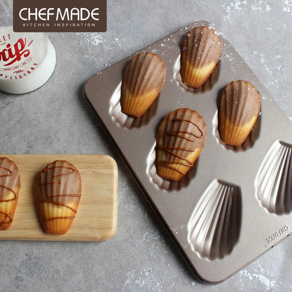 不沾6連蛋糕烤盤貝殼香蕉貓咪貓爪小豬小魚小熊愛心烤箱烤盤 6連碳鋼烤盤 DIY西點麵包模具 烘焙模具 歷史價格詳細信息