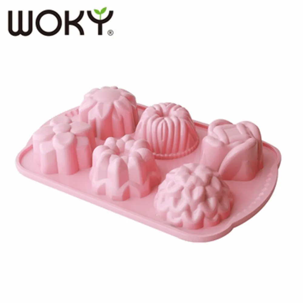 【WOKY沃廚】La Douceur 法式粉彩系列蛋糕模_造型6入型(181) 歷史價格詳細信息