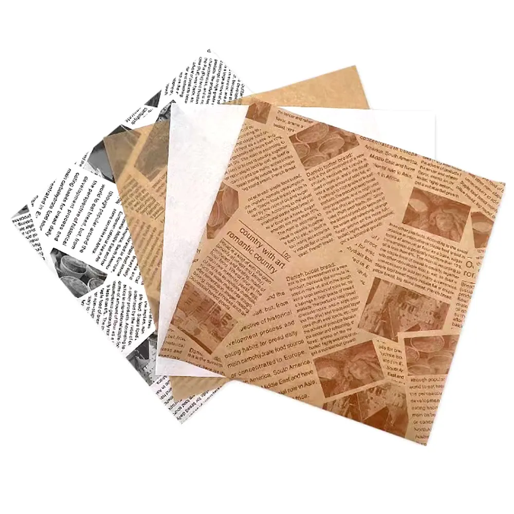 【CATIS】食品防油紙25x25cm 每包500張 報紙印花(食物油炸油紙墊 三明治包裝紙 炸物墊紙 吸油紙) 歷史價格詳細信息