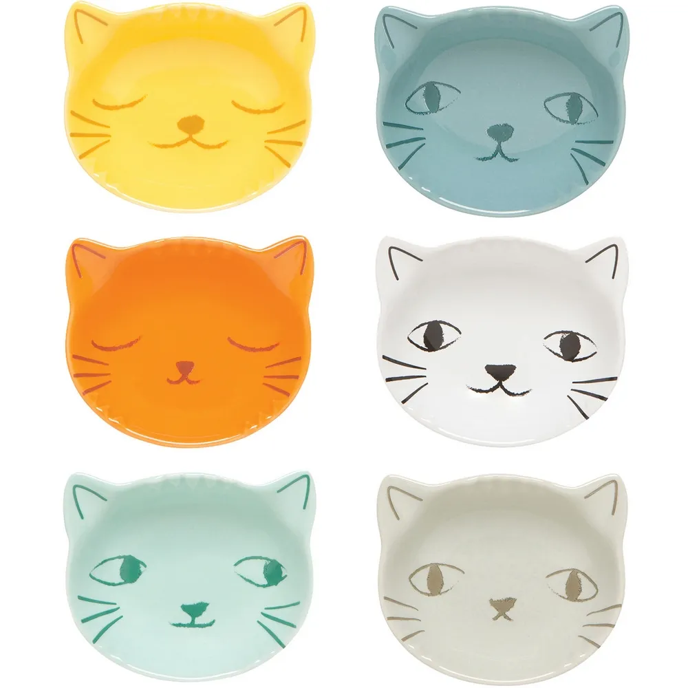 NOW 逗趣貓咪醬料調味碟6入(60ml) 歷史價格詳細信息