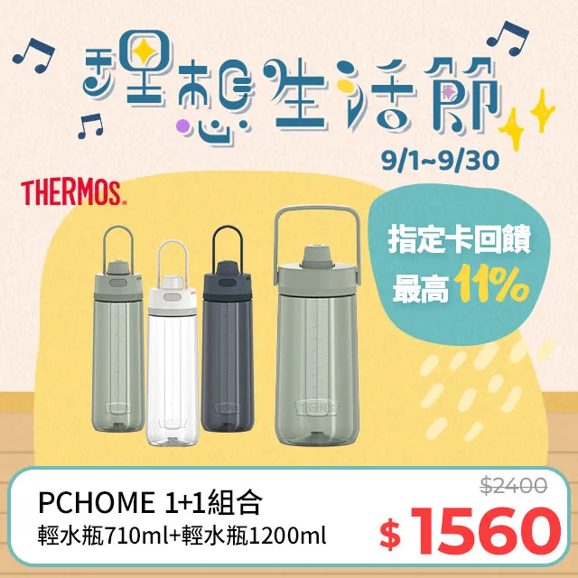 【THERMOS 膳魔師】輕水瓶1200ml-酷洛米(TCSS-1200BP-KU) 歷史價格詳細信息