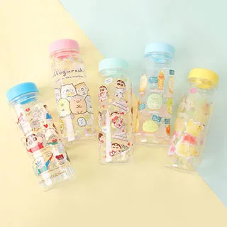 日貨透明水壺v6-Norns 500ml水瓶 餐具 冷水壺 角落生物 蠟筆小新 迪士尼 維尼史迪奇 歷史價格詳細信息