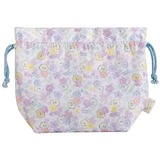 San-X 角落公仔櫻花系列立體毛絨束口袋。白熊君 歷史價格詳細信息