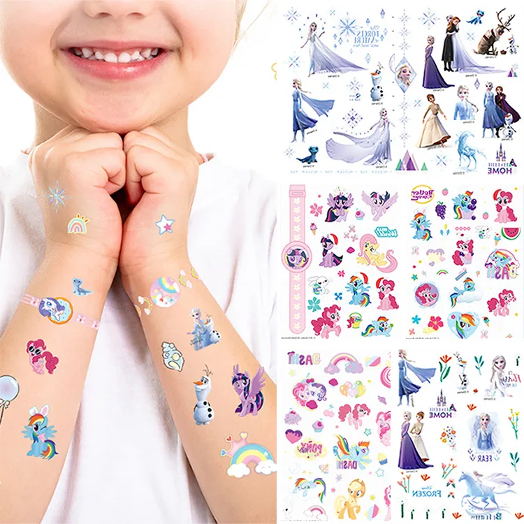 迪士尼｜冰雪奇緣紋身彩繪畫 艾莎 安娜 雪寶 阿克 紋身貼紙 彩繪本 貼紙 兒童 JF105 文具旗艦店 歷史價格詳細信息