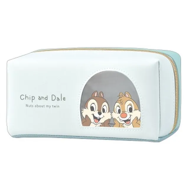 迪士尼 / 皮質方型筆袋 / 萬用包 / 維尼 / 奇奇蒂蒂【100圖書文具生活館】 歷史價格詳細信息