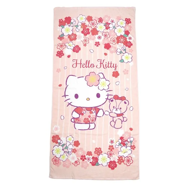 Kitty 浴巾 女 新款 洗澡巾 毛巾 可愛 浴裙 裹巾 家用 吸水 速乾 幹發帽 三件式 歷史價格詳細信息