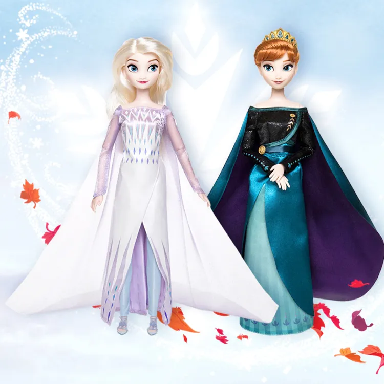 迪士尼冰雪奇緣安娜艾莎洋娃娃玩具公仔玩偶2入組宮廷款 707615(平輸品)【小品館】 歷史價格詳細信息