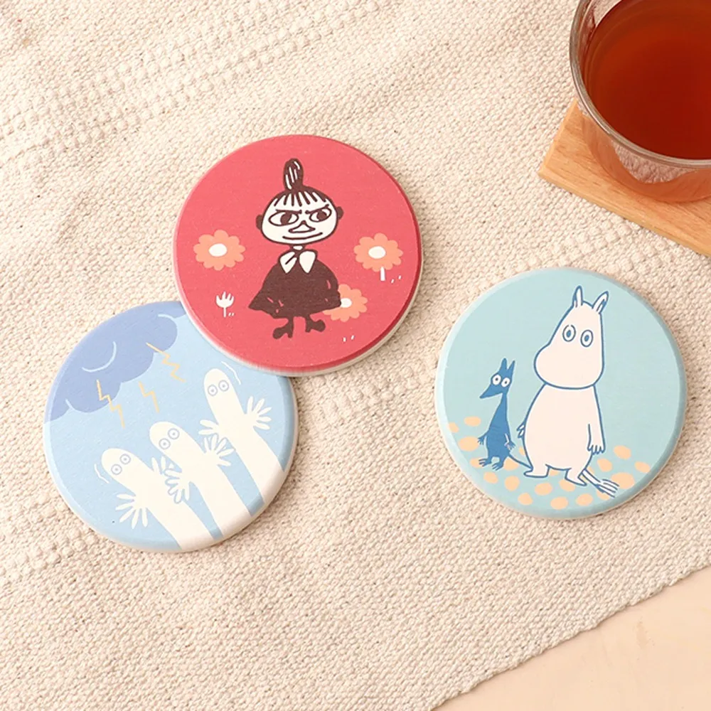 Moomin珪藻土杯墊- Norns Original Design 硅藻土吸水杯墊 嚕嚕米 樹精溜溜們 小不點 歷史價格詳細信息