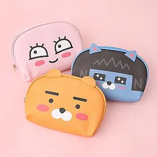 Kakao Friends皮革半圓收納包- Norns 正版授權 Ryan萊恩 Apeach桃子 Neo 皮質貝殼化妝包 歷史價格詳細信息