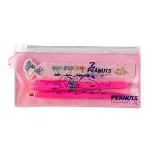 小禮堂 史努比 三件式文具組 附夾鏈袋 直尺 螢光筆 自動鉛筆 (紫 購物車) 歷史價格詳細信息