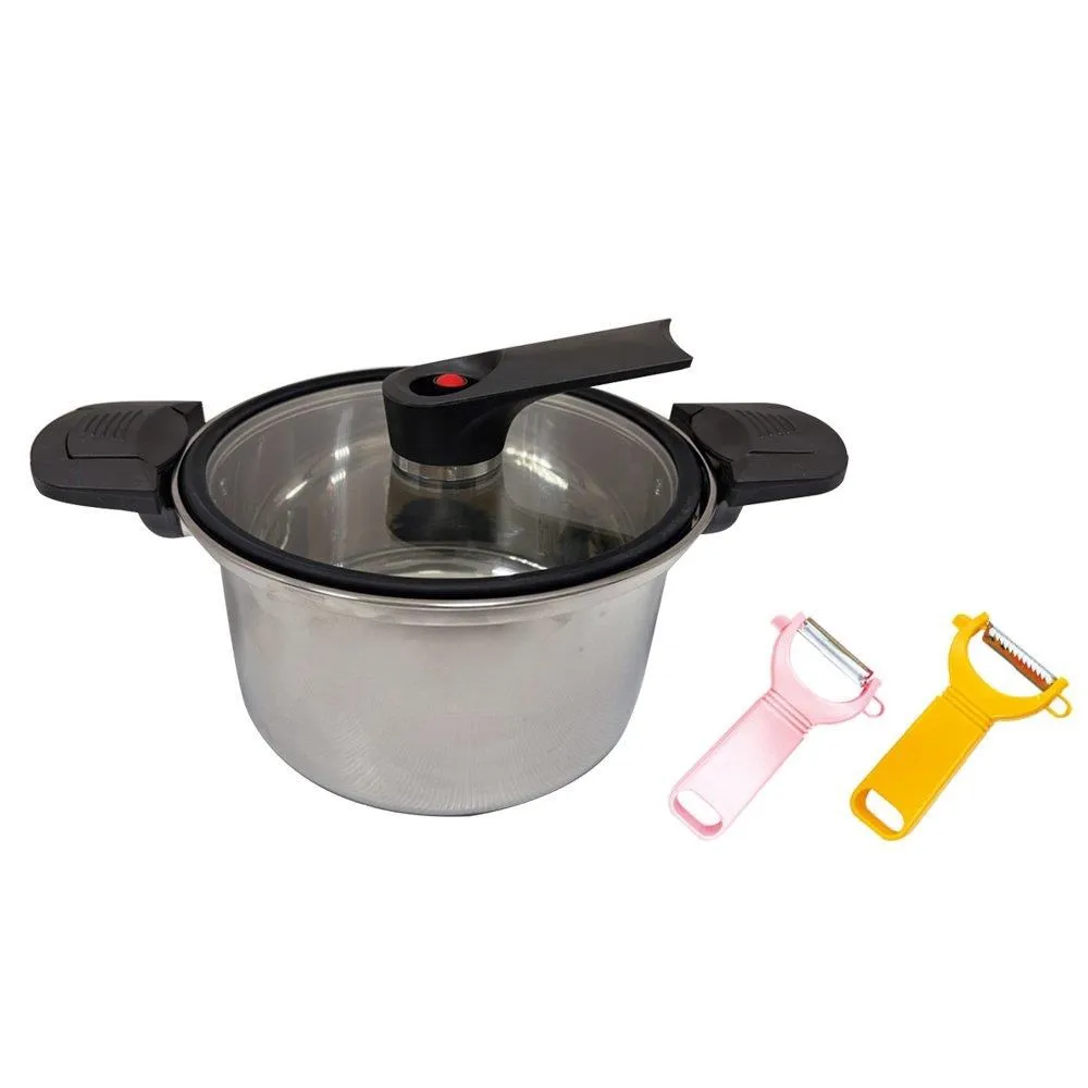 派樂304不鏽鋼微壓鍋24公分含蓋+金剛海綿刷1入 歷史價格詳細信息