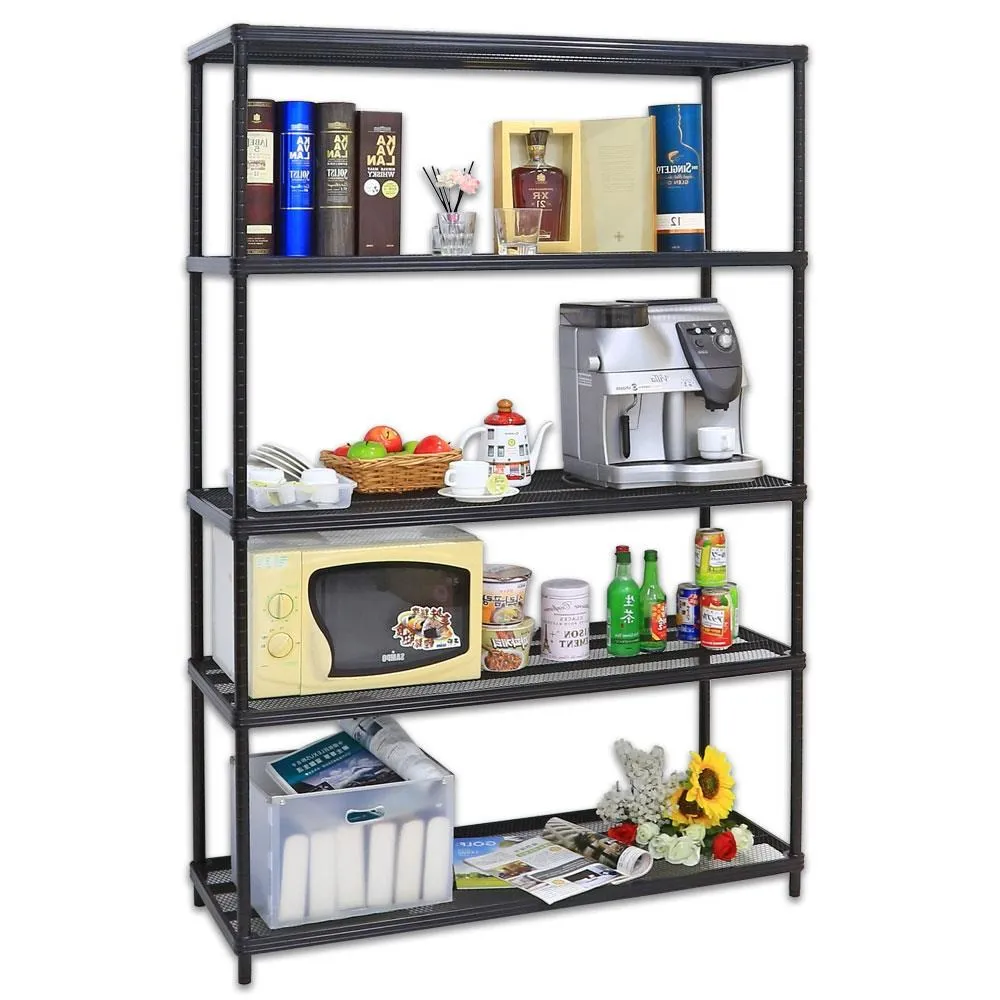 【居家cheaper】鬃耀黑 高荷重 45X90X216CM菱形網四層推車 歷史價格詳細信息