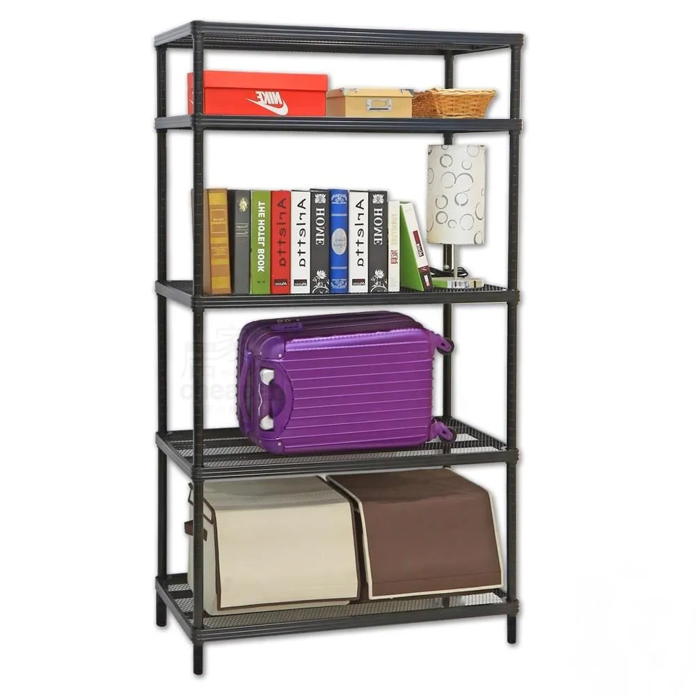 【居家cheaper】鬃耀黑 高荷重 45X90X238CM菱形網四層架 歷史價格詳細信息