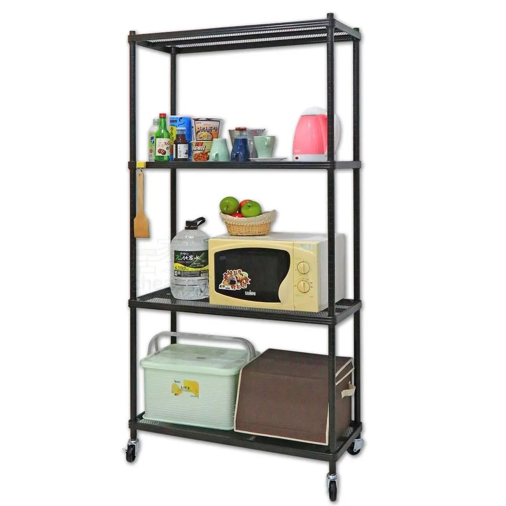 【居家cheaper】荷重補強  35X90X210CM菱形網四層架 歷史價格詳細信息