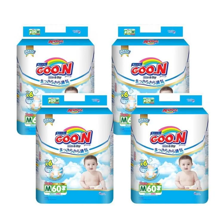 GOO.N 大王 國際版 輕薄舒爽系列 黏貼型紙尿褲 S-L x4包/箱 箱購 廠商直送 歷史價格詳細信息