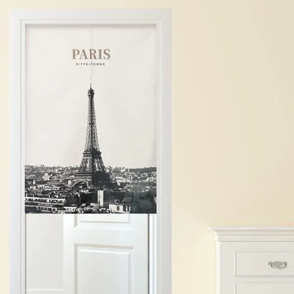 【Loviisa】韓版風水簾 開運門簾 窗簾玄關棉麻 送伸縮桿風水簾(熊與兔子) 歷史價格詳細信息