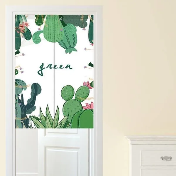 【Loviisa】韓版風水簾 開運門簾 窗簾玄關棉麻 送伸縮桿風水簾(熊與兔子) 歷史價格詳細信息