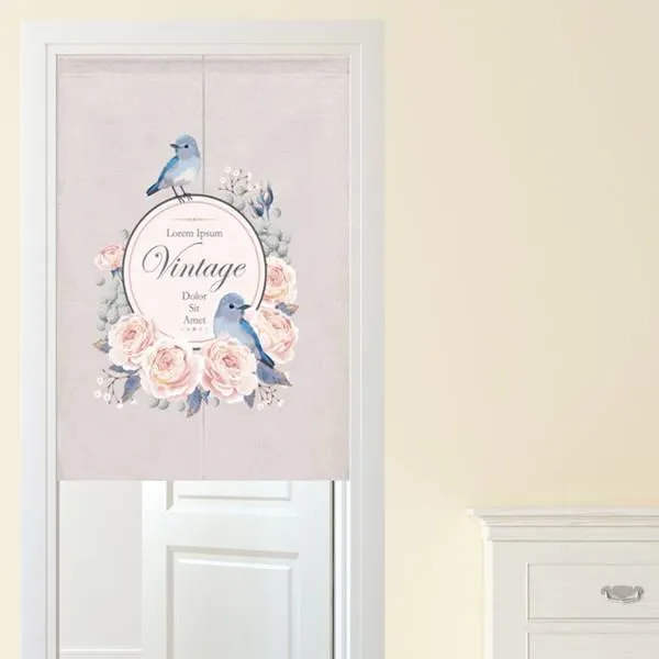 【Loviisa】單開 韓版風水簾 開運門簾 窗簾玄關棉麻 送伸縮桿風水簾(幻境鹿神) 歷史價格詳細信息