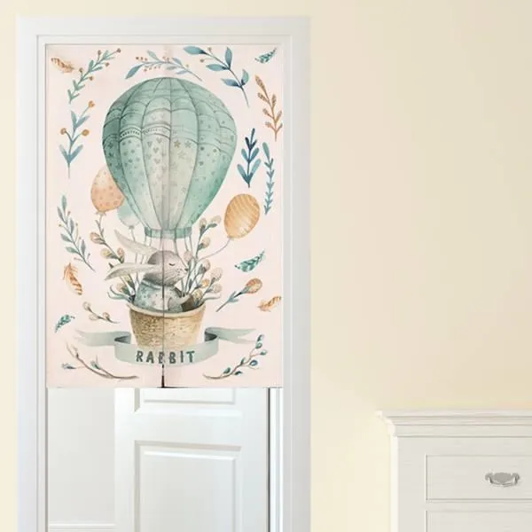 【Loviisa】單開 韓版風水簾 開運門簾 窗簾玄關棉麻 送伸縮桿風水簾(幻境鹿神) 歷史價格詳細信息