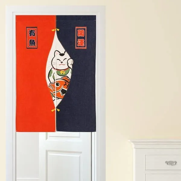 【Loviisa】單開 韓版風水簾 開運門簾 窗簾玄關棉麻 送伸縮桿風水簾(幻境鹿神) 歷史價格詳細信息