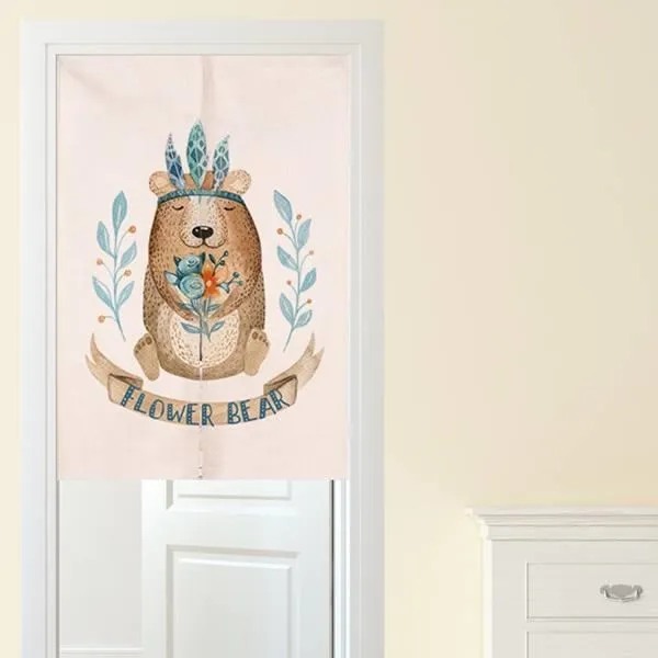 門簾 熊熊與兔子長門簾85x150cm 歷史價格詳細信息