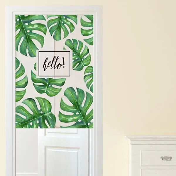 【Loviisa】單開 韓版風水簾 開運門簾 窗簾玄關棉麻 送伸縮桿風水簾(幻境鹿神) 歷史價格詳細信息