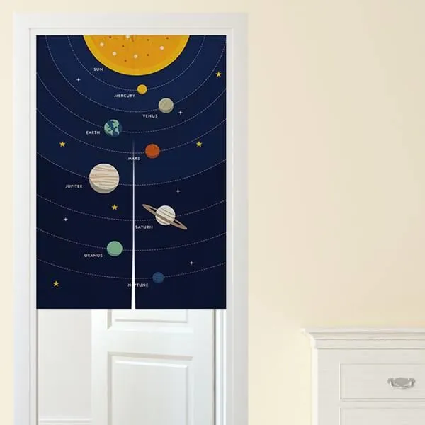 【Loviisa】韓版風水簾 開運門簾 窗簾玄關棉麻 送伸縮桿風水簾(熊與兔子) 歷史價格詳細信息