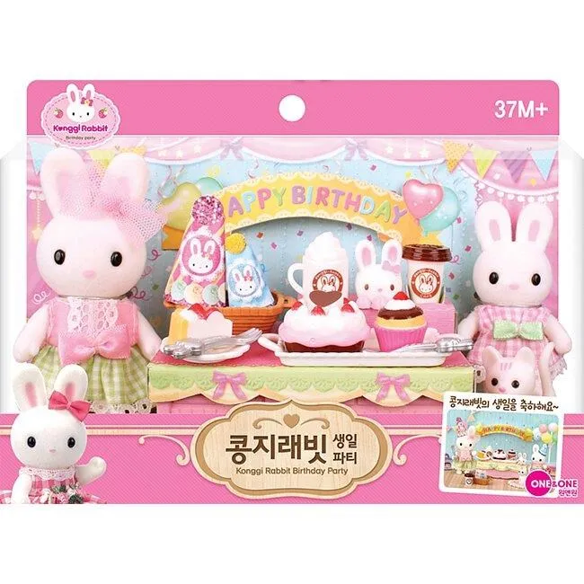 【兔寶家族 Konggi Rabbit】家庭公仔組(家家酒) KR09422 歷史價格詳細信息