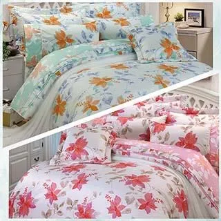 【FITNESS】精梳棉雙人被套-清新田園(2色任選) 歷史價格詳細信息