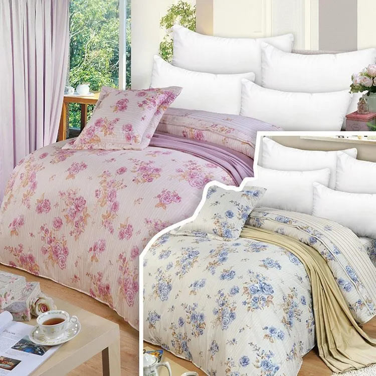 【FITNESS】精梳棉雙人被套-清新田園(2色任選) 歷史價格詳細信息