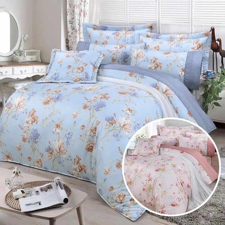 【FITNESS】精梳棉雙人七件式床罩組-花語情嵐-綠 歷史價格詳細信息