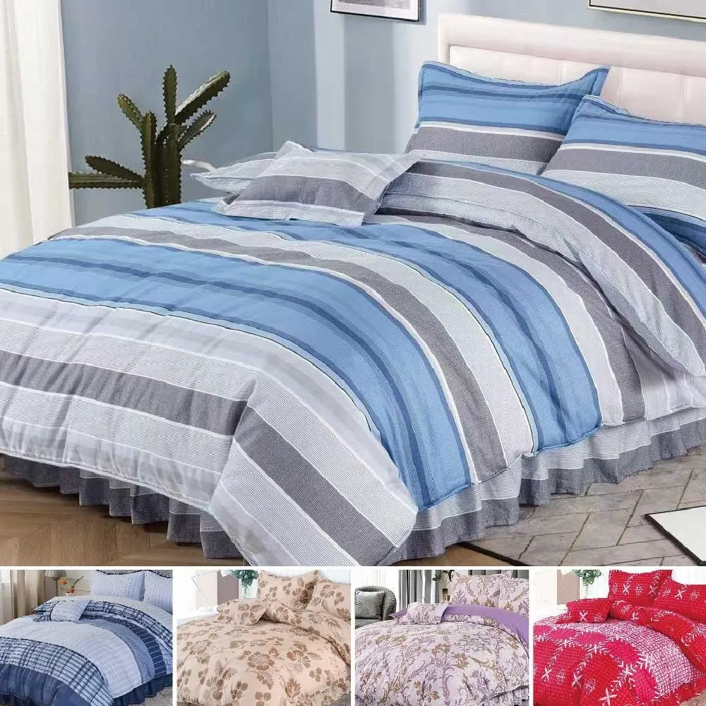 【Indian】純棉雙人加大兩用被床包四件組-9款任選 歷史價格詳細信息