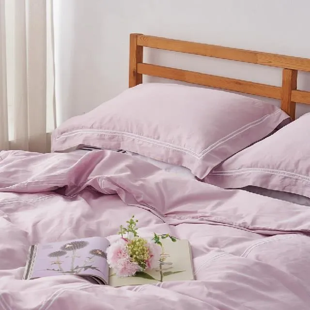 義大利400織長絨棉刺繡雙人床組-(素雅灰) / 薄被套平單床單組 歷史價格詳細信息